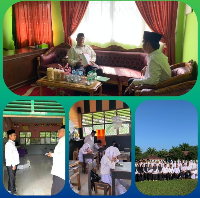 MTsN 5 TEBO MENDAPAT KUNJUNGAN MONEV AM OLEH KASI PENMAD KEMENTRIAN AGAMA KABUPATEN TEBO