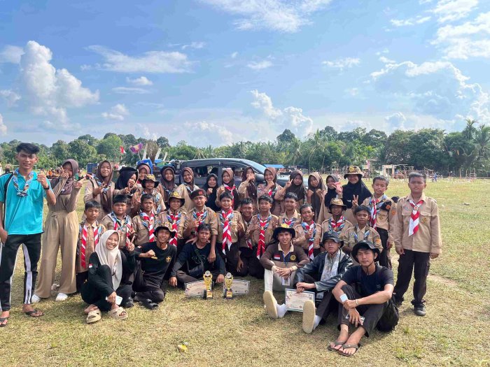 MTsN 5 Tebo Ikuti Perkemahan Jamran Kecamatan Tebo Ulu di Pulau Temiang