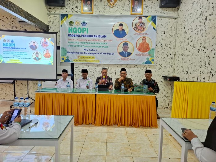 Kepala dan Wakil Kepala MTsN 5 Tebo Ikuti Kegiatan Ngopi Bertema KBC di GN Hotel Muara Tebo