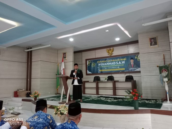 MTsN 5 Tebo Hadiri Peringatan Maulid Nabi Muhammad SAW di Kantor Kemenag Kabupaten Tebo