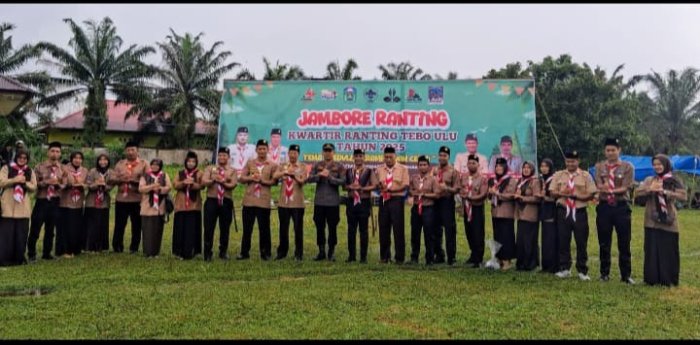 Kepala MTsN 5 Tebo Hadiri Pembukaan Jambore Ranting di Pulau Temiang