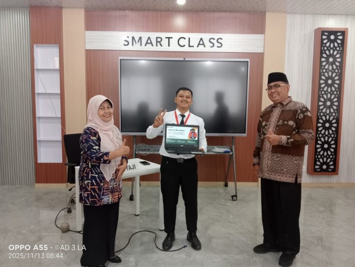 Kepala MTsN 5 Tebo Lakukan Mentoring Latsar CPNS di Balai Diklat Keagamaan Padang