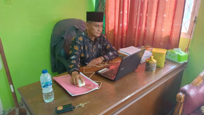 Kepala MTsN 5 Tebo dan Bendahara Ikuti Kegiatan Daring KPPN Muara Bungo Terkait Langkah Strategis Keuangan Tahun 2026