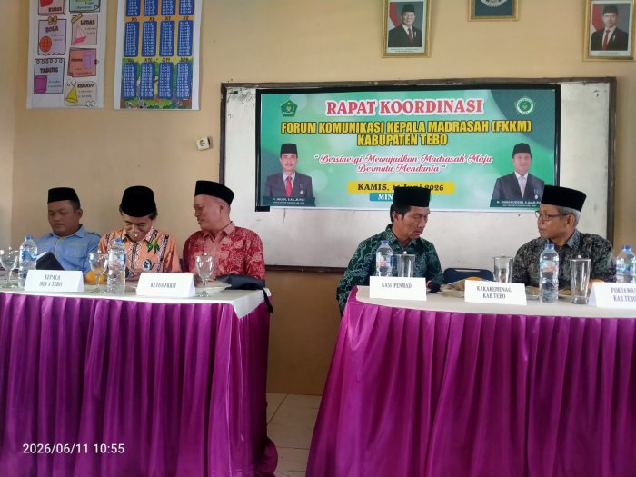 Kepala MTsN 5 Tebo Hadiri Rapat FKKM di MIN 4 Kepala MTsN 5 Tebo Hadiri Rapat FKKM di MIN 4